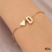 Load image into Gallery viewer, Simple Fashion Love Letter Bracelet Retro Adjustable Alloy Letter Bracelet Women Hand Jewelry Accessory
