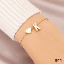 Load image into Gallery viewer, Simple Fashion Love Letter Bracelet Retro Adjustable Alloy Letter Bracelet Women Hand Jewelry Accessory