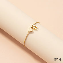 Load image into Gallery viewer, Simple Fashion Love Letter Bracelet Retro Adjustable Alloy Letter Bracelet Women Hand Jewelry Accessory