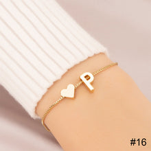 Load image into Gallery viewer, Simple Fashion Love Letter Bracelet Retro Adjustable Alloy Letter Bracelet Women Hand Jewelry Accessory