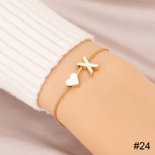 Load image into Gallery viewer, Simple Fashion Love Letter Bracelet Retro Adjustable Alloy Letter Bracelet Women Hand Jewelry Accessory