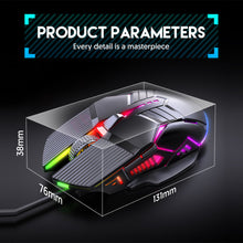 Load image into Gallery viewer, Ergonomic Wired Gaming Mouse USB Computer Mouse Gaming RGB Mause Gamer Mouse 6 Button LED Silent Mice for PC Laptop