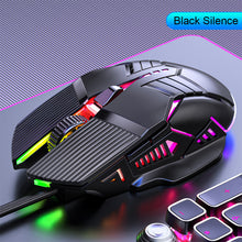 Load image into Gallery viewer, Ergonomic Wired Gaming Mouse USB Computer Mouse Gaming RGB Mause Gamer Mouse 6 Button LED Silent Mice for PC Laptop