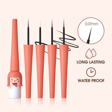 Load image into Gallery viewer, 4 Colors Cartoon Eye Liquid Eyeliner Women Thin Eyeliner Black White Waterproof Long Lasting Eyeliner Makeup Cosmetics