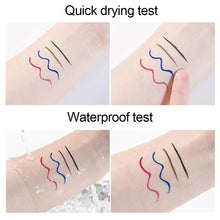 Load image into Gallery viewer, Colorful Eyeliner Pen Does Not Faint and Stain Eyeliner Waterproof Liquid Pen Durable Fast Drying Silkworm Laying Pen Eyeliner Pen