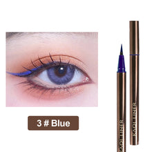 Load image into Gallery viewer, Colorful Eyeliner Pen Does Not Faint and Stain Eyeliner Waterproof Liquid Pen Durable Fast Drying Silkworm Laying Pen Eyeliner Pen