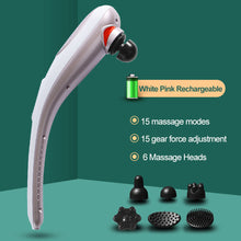 Load image into Gallery viewer, Dolphin Massager Hand Electric Massage Stick Meridian Beating Stick Shoulder Neck Knock Spine Waist Meridian Beating Back Massager