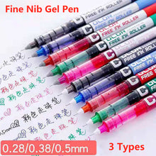 Load image into Gallery viewer, Multiple Colour Big Capacity Ink Fine Nib Gel Pen High Quality Student School Office Stationery Roller Ball Pen Ballpoint pens