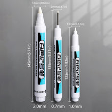 Load image into Gallery viewer, 0.7/1/2mm White Permanent Paint Pen Acrylic Maker Waterproof Oily Pens for Wood Rock Plastic Leather Glass Stone Metal Canvas Ceramic Deep Hole Marker