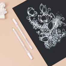 Load image into Gallery viewer, 0.8mm White Marker Pen Creative Ink Gel Pen Highlight Painting Graffiti Pens for Student Drawing Art Writing Stationery Supplies