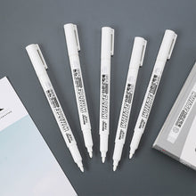 Load image into Gallery viewer, 1mm White Marker Pen Creative Ink Gel Pen Oily Waterproof Highlight Pens for Student Drawing Painting Graffiti Art Writing Stationery Supplies