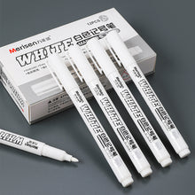 Load image into Gallery viewer, 1mm White Marker Pen Creative Ink Gel Pen Oily Waterproof Highlight Pens for Student Drawing Painting Graffiti Art Writing Stationery Supplies