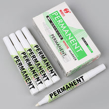 Load image into Gallery viewer, 3mm White Marker Pen Creative Ink Gel Pen Oily Waterproof Highlight Pens for Student Drawing Painting Graffiti Art Writing Stationery Supplies