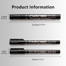 Load image into Gallery viewer, 1Pcs 0.7/1/3mm Electroplating Chrome Mirror Marker Silver Liquid Hand-repair Chrome-plated Metal Waterproof Pen Craftwork Paint Pen for Cards Posters Rock Mugs