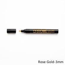 Load image into Gallery viewer, 1Pcs 0.7/1/3mm Electroplating Chrome Mirror Marker Silver Liquid Hand-repair Chrome-plated Metal Waterproof Pen Craftwork Paint Pen for Cards Posters Rock Mugs