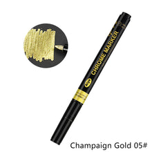 Load image into Gallery viewer, 0.7mm Electroplating Chrome Mirror Silver Marker Liquid Hand-repair Chrome-plated Metal Waterproof Pen Craftwork Paint Pen for Cards Posters Rock Mugs