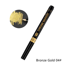 Load image into Gallery viewer, 0.7mm Electroplating Chrome Mirror Silver Marker Liquid Hand-repair Chrome-plated Metal Waterproof Pen Craftwork Paint Pen for Cards Posters Rock Mugs