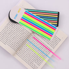 Load image into Gallery viewer, 160Pcs Color Stickers Transparent Fluorescent Index Tabs Sticky Note Label Stationery PET Children Gifts School Office Supplies