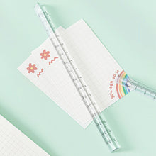 Load image into Gallery viewer, 15cm Simple Transparent Triangle Ruler Student Drawing Measuring Ruler Examination Office Ruler Stationery School Supplies