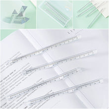 Load image into Gallery viewer, 15cm Simple Transparent Triangle Ruler Student Drawing Measuring Ruler Examination Office Ruler Stationery School Supplies
