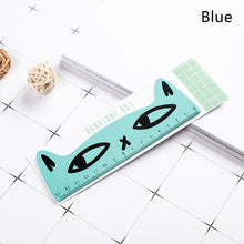 Load image into Gallery viewer, 15cm Cute Kawaii Black Cat Kitten Straight Ruler Kitten Wooden Ruler for Student Drawing Measuring Office Ruler Stationery School Supplies