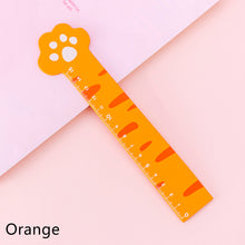 Load image into Gallery viewer, 15cm Cute Kawaii Kitty Paw Cat Straight Ruler Wooden Ruler for Student Drawing Measuring Office Stationery School Supplies