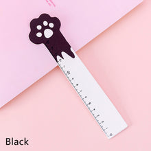 Load image into Gallery viewer, 15cm Cute Kawaii Kitty Paw Cat Straight Ruler Wooden Ruler for Student Drawing Measuring Office Stationery School Supplies