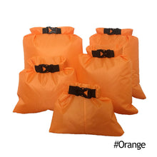 Load image into Gallery viewer, 5pcs Outdoor Swimming Waterproof Dry Bag Beach Buckled Storage Sack Camping Rafting Snorkeling Bags With Adjustable Strap Hook