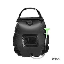 Load image into Gallery viewer, 20L Outdoor Water Bags Camping Hiking Solar Shower Bag Heating Camping Shower Climbing Hydration Bag Hose Switchable Shower Head