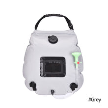 Load image into Gallery viewer, 20L Outdoor Water Bags Camping Hiking Solar Shower Bag Heating Camping Shower Climbing Hydration Bag Hose Switchable Shower Head