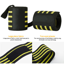 Load image into Gallery viewer, 2Pcs Wrist Wrap Weight Lifting Gym Cross Training Fitness Sports Padded Thumb Brace Strap Power Hand Wraps Support Bar Wristband