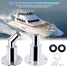 Load image into Gallery viewer, 22mm/24mm 316 Stainless Steel Thru Hull Exhaust Skin Fitting Tube Pipe Socket Hardware Part of Air Heater Marine Boat Accessories