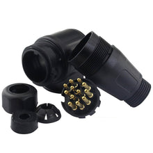 Load image into Gallery viewer, 12V 13 Pin Trailer Plug 13 Pole Electrical Caravan Wiring Connector Towing Bar Socket Adapter Car Truck RV Accessories