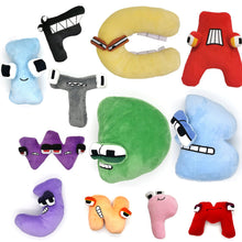 Load image into Gallery viewer, Alphabet Lore Plush Toys Anime Doll Kawaii 26 English Letters Stuffed Toys Kids Enlightenment Montessori Plush Toy Doll Gifts