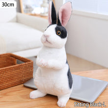 Load image into Gallery viewer, Realistic Cute White Plush Rabbits Lifelike Animal Photo Props Bunny Simulation Rabbit Toy Model Birthday Gift