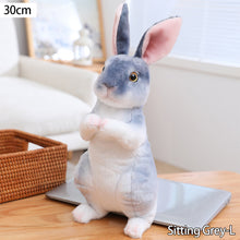 Load image into Gallery viewer, Realistic Cute White Plush Rabbits Lifelike Animal Photo Props Bunny Simulation Rabbit Toy Model Birthday Gift