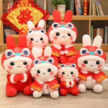 Load image into Gallery viewer, 2023 New Year Tang Suit Chinese Style Rabbit Plush Toy Soft Lucky Bunny Stuffed Doll Mascot Collection Christmas Gift