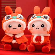 Load image into Gallery viewer, 2023 New Year Tang Suit Chinese Style Rabbit Plush Toy Soft Lucky Bunny Stuffed Doll Mascot Collection Christmas Gift