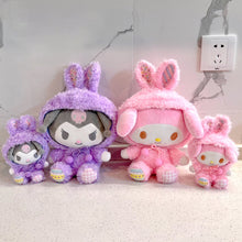 Load image into Gallery viewer, Plush Toy Sanrio Easter Change Rabbit Kulomi Melody Laurel Dog Plush Doll Pendant Doll Decoration Birthday Wedding Gifts