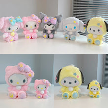 Load image into Gallery viewer, Plush Toy Sanrio Star Pajamas Collection Kulomi Melody Laurel Dog Plush Doll Pendant Doll Decoration Birthday Wedding Gifts