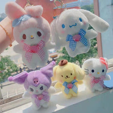 Load image into Gallery viewer, Plush Toy Sanrio Kulomi Melody Laurel Dog Plush Doll Keychain Pendant Doll Decoration Birthday Wedding Gifts Key Ring