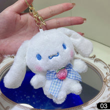 Load image into Gallery viewer, Plush Toy Sanrio Kulomi Melody Laurel Dog Plush Doll Keychain Pendant Doll Decoration Birthday Wedding Gifts Key Ring