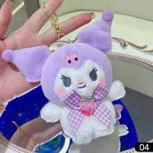 Load image into Gallery viewer, Plush Toy Sanrio Kulomi Melody Laurel Dog Plush Doll Keychain Pendant Doll Decoration Birthday Wedding Gifts Key Ring