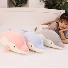 Load image into Gallery viewer, Cute Soft Dolphin Plush Toy Plush Cloth Doll Cotton Animal Nap Pillows Creative Kids Toys Birthday Gift Girl