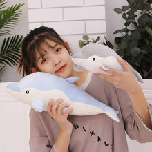 Load image into Gallery viewer, Cute Soft Dolphin Plush Toy Plush Cloth Doll Cotton Animal Nap Pillows Creative Kids Toys Birthday Gift Girl