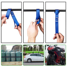 Load image into Gallery viewer, 2Pcs Mutipurpose Loop Tie Down Straps Securing ATV Motorcycles Scooters Dirt Bikes Lawn Motor Luggage