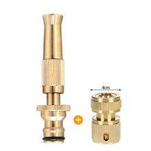 Load image into Gallery viewer, 2Pcs Car High Pressure Water Spray Gun Spray Nozzle Washing Machine Nozzle with Quick-connect Connector Metal Brass Lawn Garden Hose Pipe