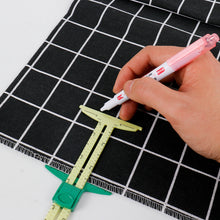 Load image into Gallery viewer, 5-in-1 Multi-functional Sliding Gauge Measuring Sewing Tool Quilting Tools Patchwork Ruler Cloth Cutting Drawing Rulers Tailor Home Use Accessories
