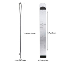 Load image into Gallery viewer, Metal Sewing Crimping Clip Stainless Steel Ruler for DIY Clothing Stitching Pinning Marking Quilting Ruler Tool