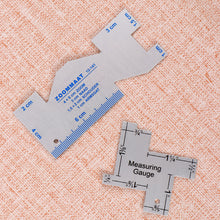 Load image into Gallery viewer, Precision Seam Measuring Gauge Fabric Marker Metal Quilting Tailor Ruler Template Sewing Ruler for DIY Patchwork Craft Accessories